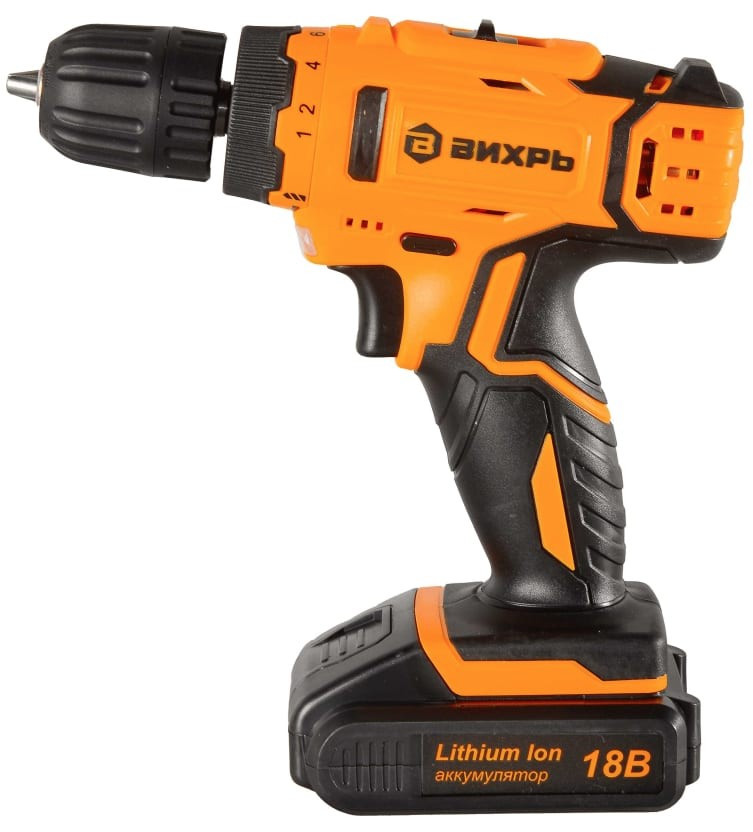 Дрель-шуруповерт Вихрь ДА-18Л-2К/Б