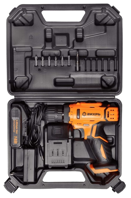 Дрель-шуруповерт Вихрь ДА-18Л-2К/Б
