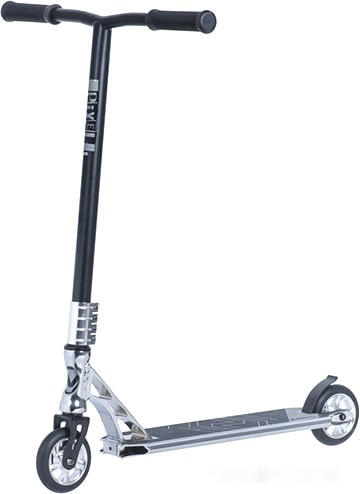 Самокат Novatrack Pixel BL 110A.PIXEL.SL20 (черный/серебристый)