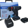Дрель-шуруповерт Watt WAS-21Li 1.021.029.10 (с 2-мя АКБ, кейс)