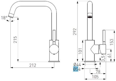 Смеситель Ferro Ratio BTI4