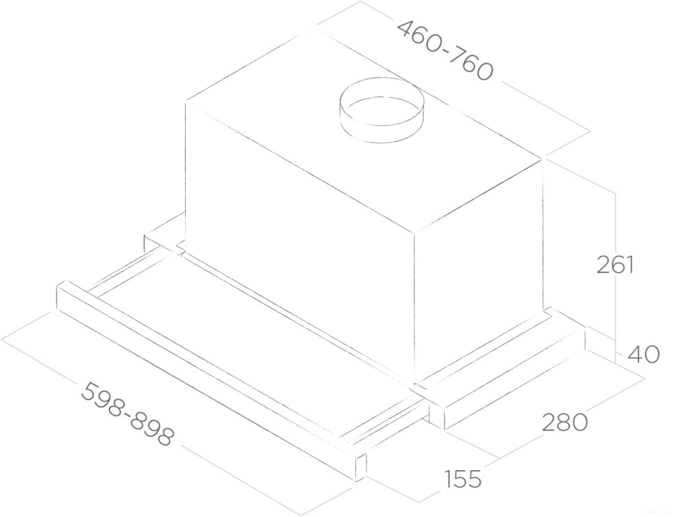 Вытяжка Elica Elite 26 IX/A/90/VT PRF0094215B