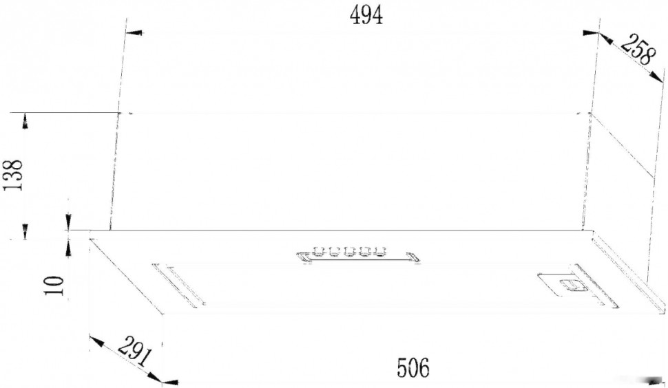 Вытяжка LEX GS Bloc Light 600 (нержавеющая сталь)