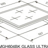 Варочная панель Meferi MGH604BK Glass Ultra