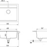 Кухонная мойка AquaSanita Quadro SQQ 100 110 W beige
