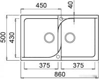 Кухонная мойка Elleci Ego 450 M70 Ghisa