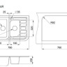 Кухонная мойка Granula 7803 (Антик)