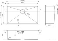 Кухонная мойка Zorg R-7444