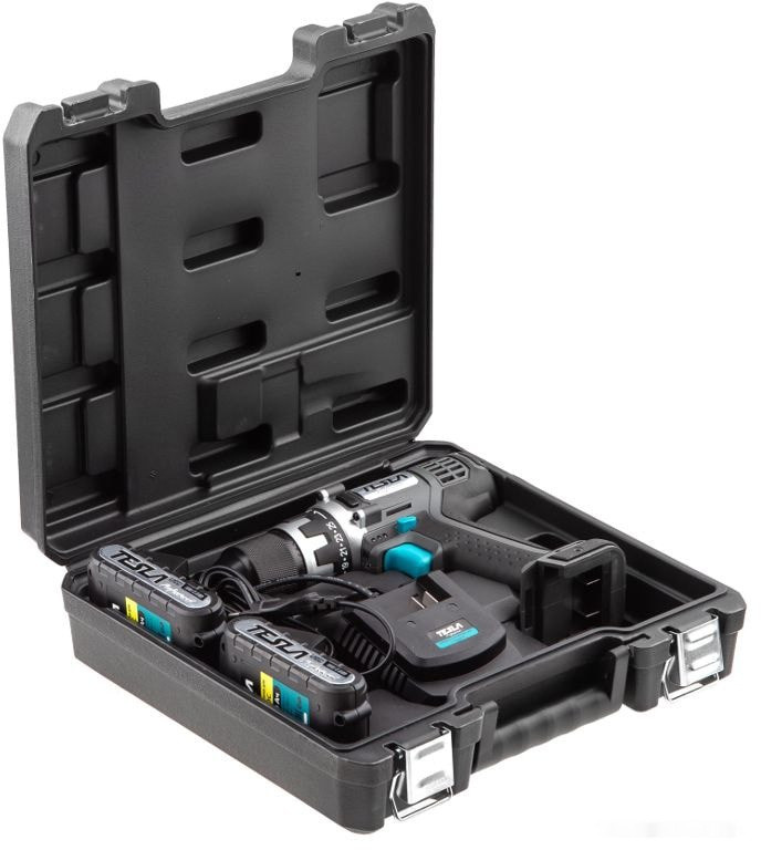 Дрель-шуруповерт Tesla TCD182DC (с 2-мя АКБ, кейс)