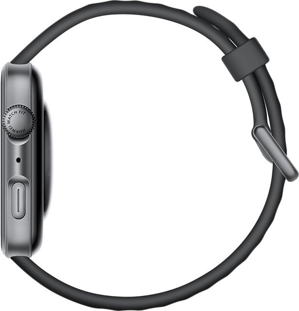 Умные часы Huawei Watch FIT 4 (черный, с черным силиконовым ремешком, международная версия)