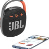 Портативная акустика JBL Clip 4 (черный/оранжевый)