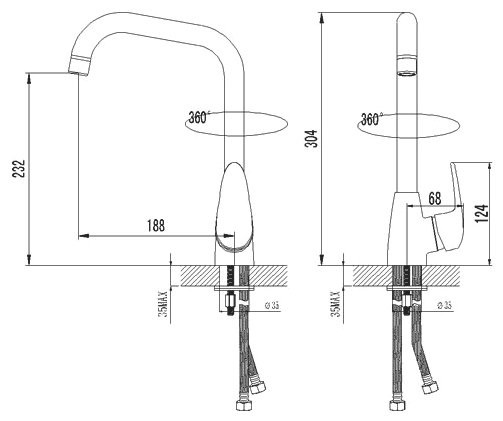 Смеситель Lemark Pramen LM3305C
