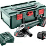 Угловая шлифмашина Metabo W 18 L 9-125 602249650 (с 2-мя АКБ 5.2 А•ч, кейс)