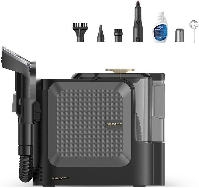 Пылесос Dreame Portable Carpet Spot Cleaner N20 Steam HNR27A (евровилка, черный)