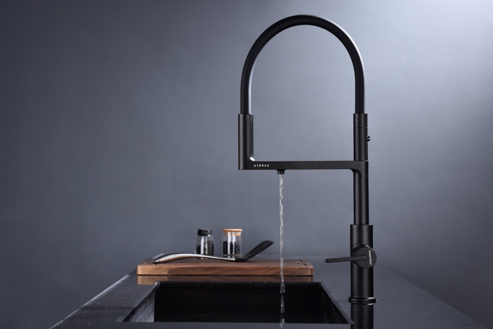 Смеситель Paulmark Tornado TO213402-401 (антрацит/черный)