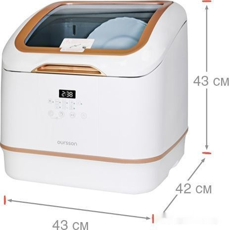 Посудомоечная машина Oursson DW4003TD/WH