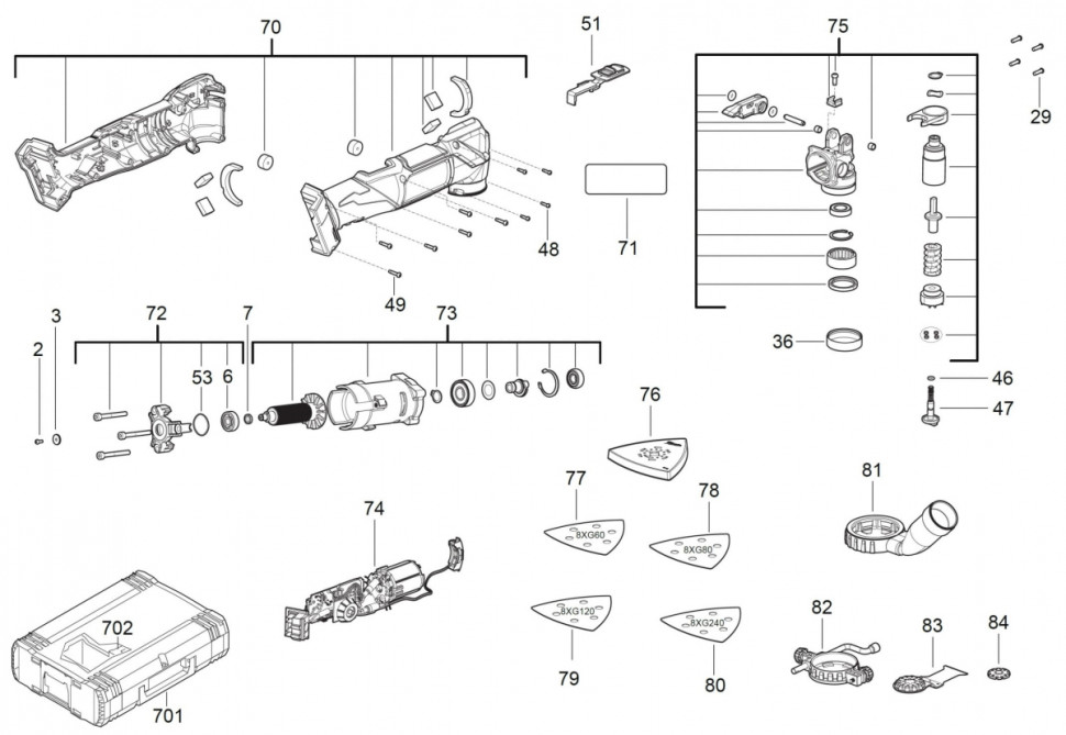 Шлифовальная машина Milwaukee M18 Fuel FMT-0X 4933478491 (без АКБ, кейс)