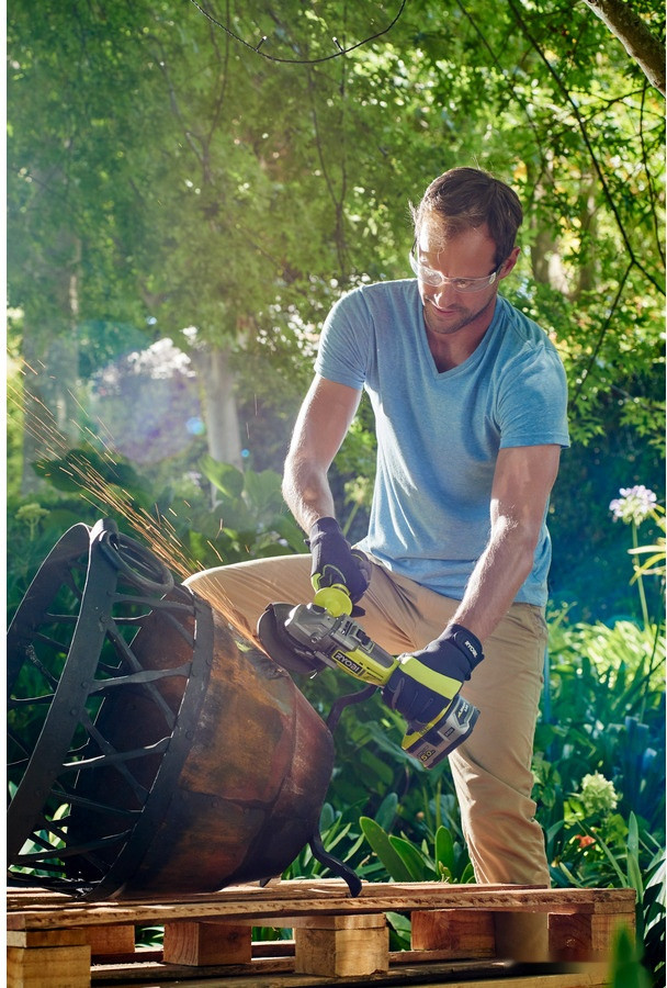 Угловая шлифмашина Ryobi R18AG7-0 (без АКБ)