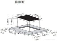 Варочная панель Zorg INO31 black