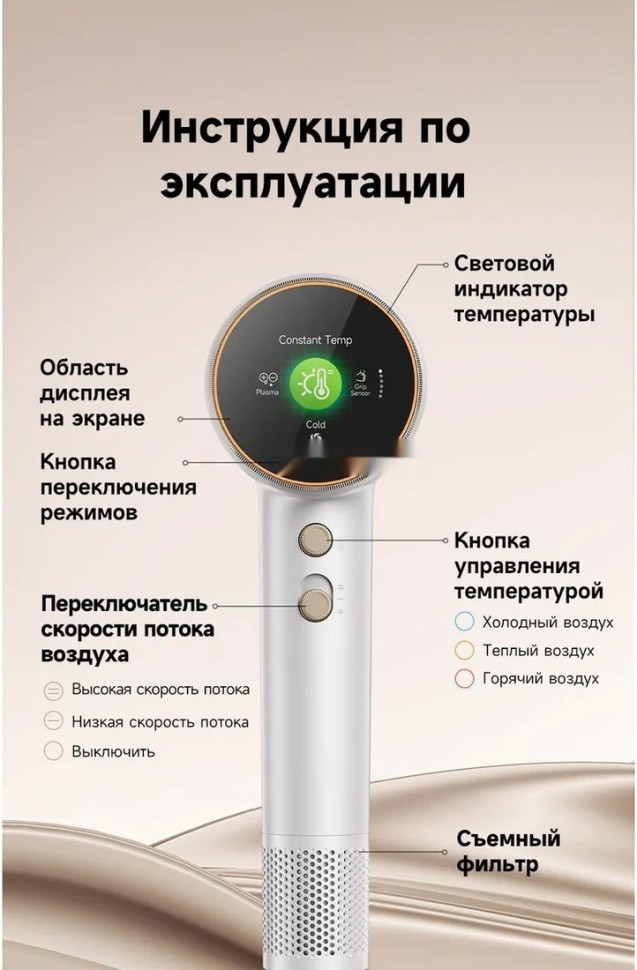 Фен Dreame Нairdryer Grand (белый)