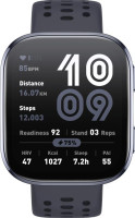 Умные часы Amazfit Bip 6 (черный, с черным силиконовым ремешком)