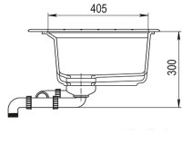 Кухонная мойка AquaSanita Delicia Plus GQD 150 B 601 AW black metallic