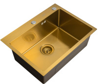 Кухонная мойка ARFEKA AF 600*450 Golden PVD Nano