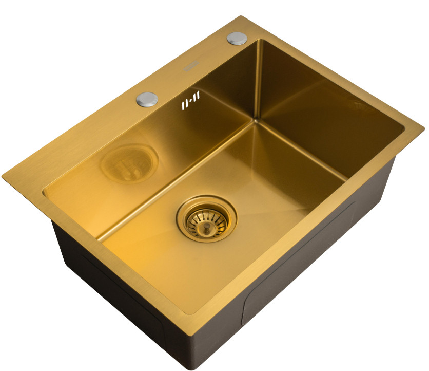 Кухонная мойка ARFEKA AF 600*450 Golden PVD Nano