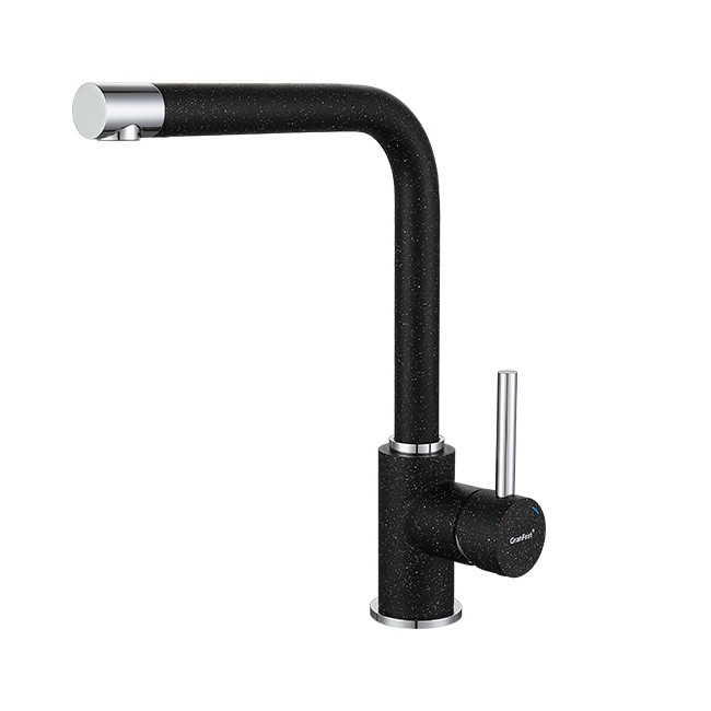 Смеситель GranFest Мрамор 3651 черный