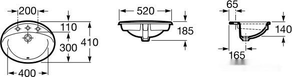 Умывальник Roca Rodeo 52x41 (327866000)