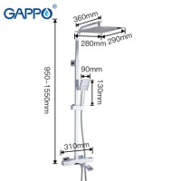 Душевая система Gappo G2407-40