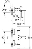 Смеситель Grohe Grohtherm Cosmopolitan 34766000