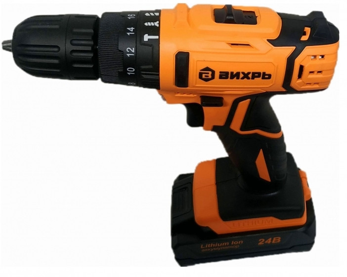 Аккумуляторная дрель-шуруповерт Вихрь ДА-24Л-2кУ