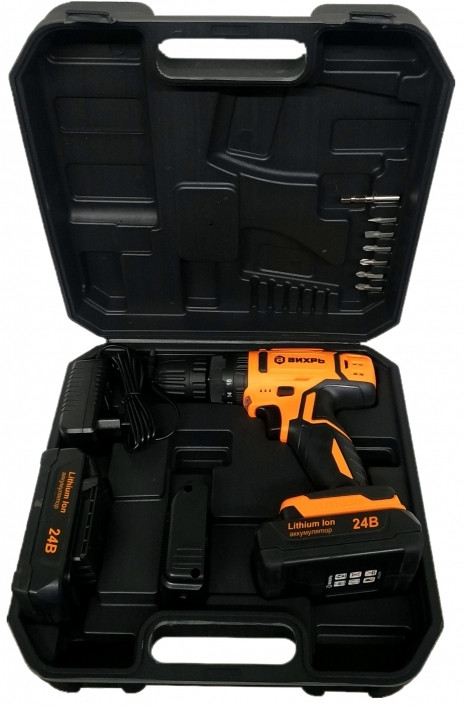 Аккумуляторная дрель-шуруповерт Вихрь ДА-24Л-2кУ