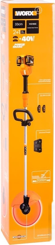 Триммер Worx WG183E (с 2-мя АКБ)