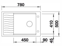 Кухонная мойка Blanco Elon XL 6 S темная скала