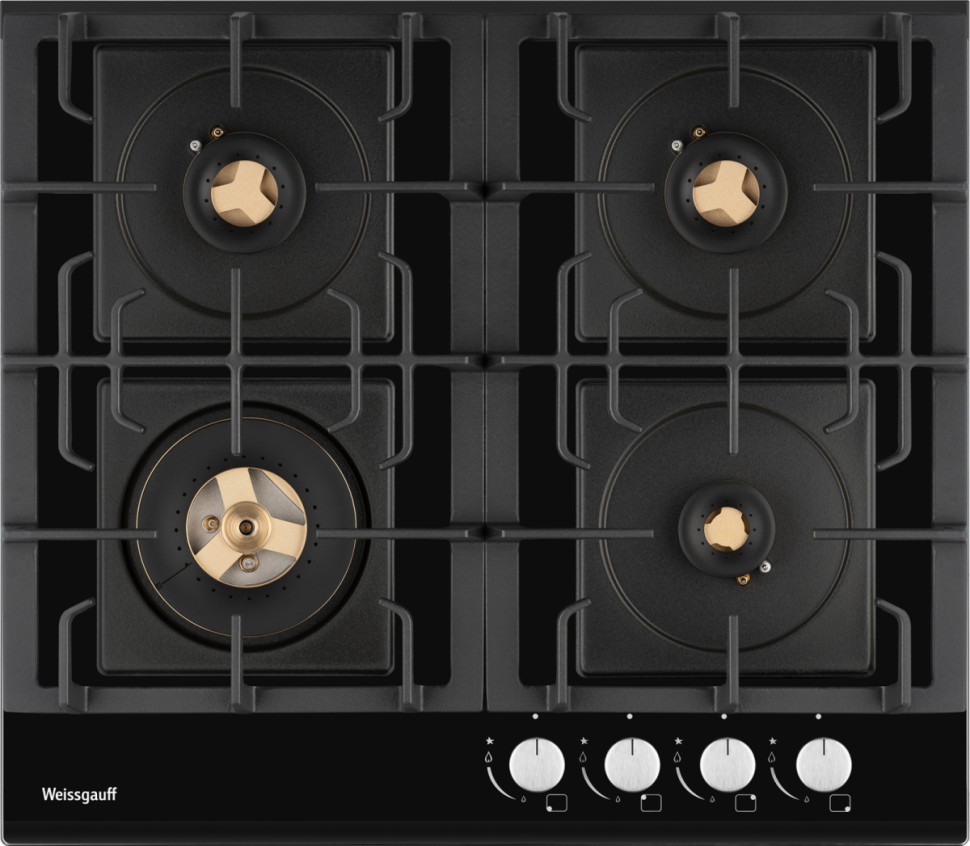 Варочная панель Weissgauff HGG 6445 BL Volcano Burner