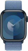 Умные часы Apple Watch SE 2023 A2723 44 мм (серебристый/синий, спортивный ремешок, 130-200)