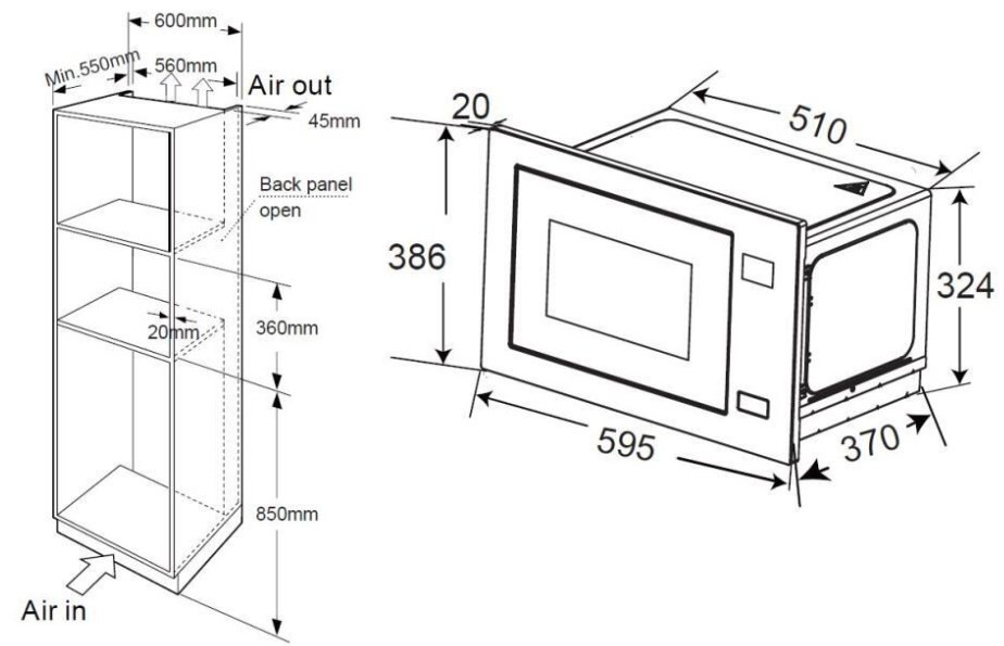 Микроволновая печь Zorg MIA211 M (белый)