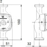 Циркуляционный насос Grundfos UPS 25-70 180