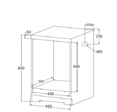 Духовой шкаф Meferi MEO454BK LIGHT