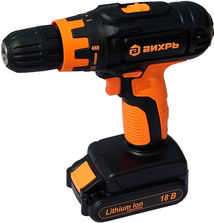 Дрель-шуруповерт Вихрь ДА-18Л-2К