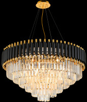 Подвеcная люстра Natali Kovaltseva Diamonds 76017/12C (золотой-черный)