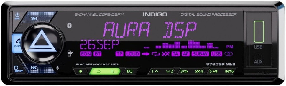 Автомагнитола Aura Indigo-876DSP MKII