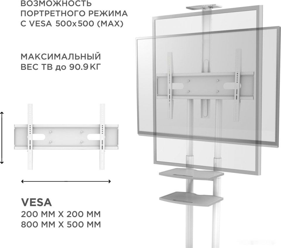 Кронштейн Onkron TS1881W (белый)