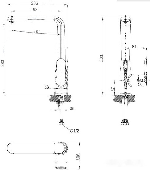 Смеситель Kaiser Estilo 62044