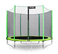 Батут Alpin 2.52 м с защитной сеткой и лестницей