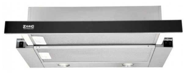 Вытяжка ZorG Technology Storm G 700 60 нержавейка + стекло черное