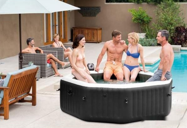 Бассейн INTEX Jet & Bubble Deluxe 28462 (218x71)