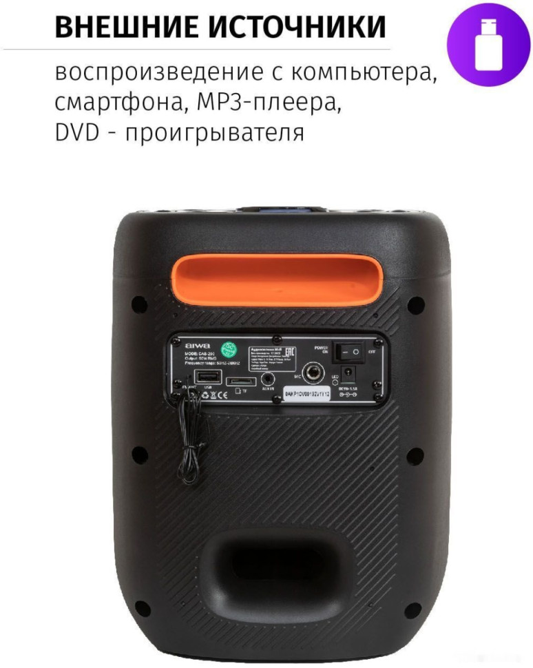 Портативная акустика AIWA CAS-200